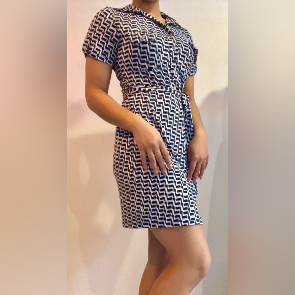 Enfocus Studio size 6 Blue collared dress